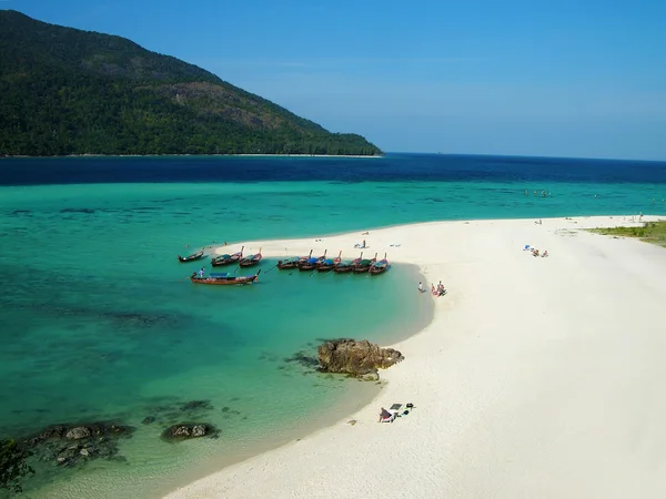 Hermosa Playa Isla Lipe Mar Andamán Tailandia — Foto de Stock
