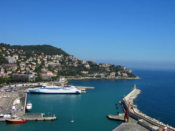 Haven Van Nice Cote Azur Frankrijk — Stockfoto