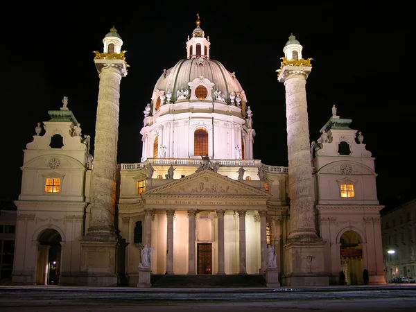 Karlskirche Charles Kerk Wenen Oostenrijk — Stockfoto