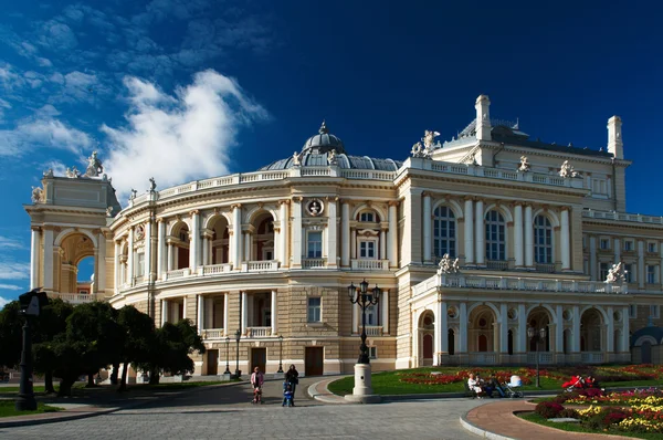 Будівля Одеської опери і балету театру Ліцензійні Стокові Зображення