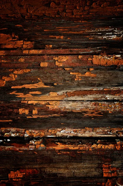 Obsolete Weathered Cracked Painted Wood Grunge Background — Stock Photo, Image