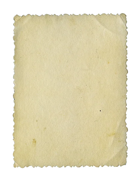 Постаревшая Текстурированная Гранж Ретро Фотобумага Изолированная Поверх Белого — стоковое фото