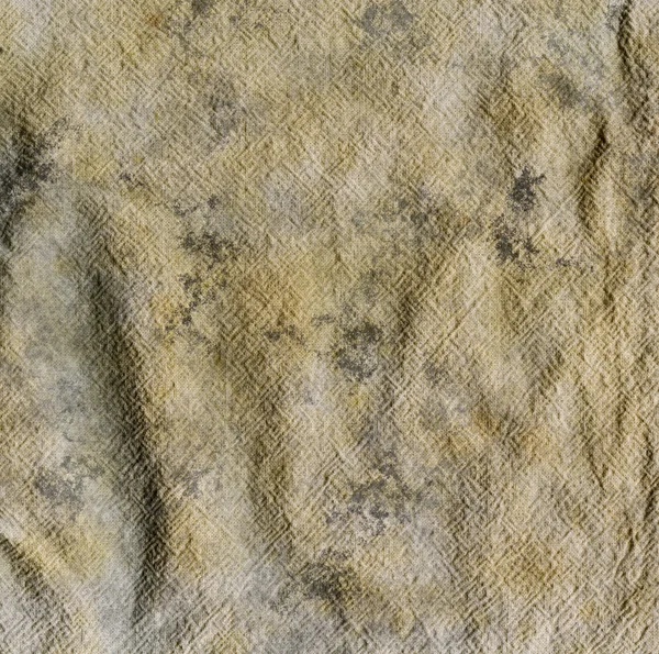 Kirli Lekeli Çizgili Desenli Kumaş Çuval Bezi Grunge Arka Plan — Stok fotoğraf