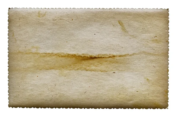 Постаревшая Текстурированная Гранж Ретро Фотобумага Изолированная Поверх Белого — стоковое фото