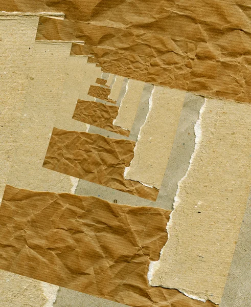 Текстурированная Рваная Бумага Картон Натуральных Волокон — стоковое фото