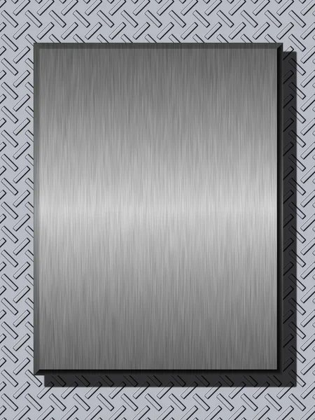 Shiny Brushed Metal Plates Rough Metal Background — Stock Photo, Image