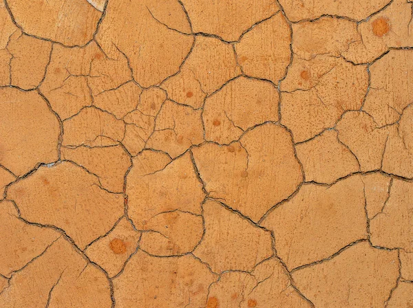 破解干燥粗糙粘土表面 — 图库照片