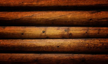 Grunge wooden logs clipart