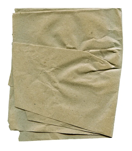 Hârtie zdrobită izolată — Fotografie, imagine de stoc