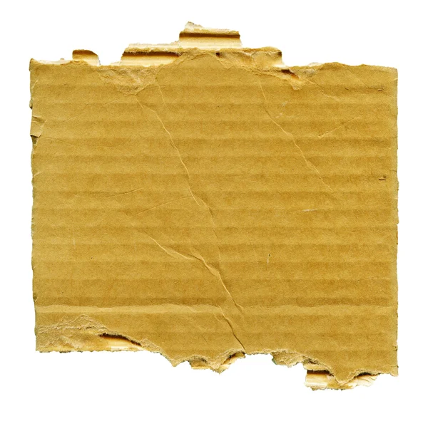 Strappato cartone isolato — Foto Stock
