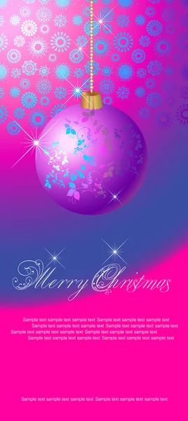 有球的圣诞背景 — 图库矢量图片