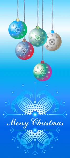 Christmas background with balls — Stock Vector
