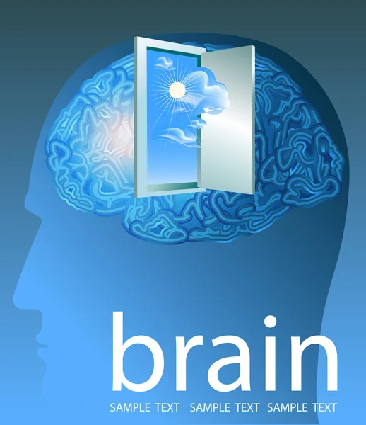 Πόρτα στον εγκέφαλο — Διανυσματικό Αρχείο