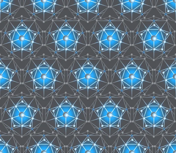 Vecteur sans couture polygone pentagone fond — Image vectorielle