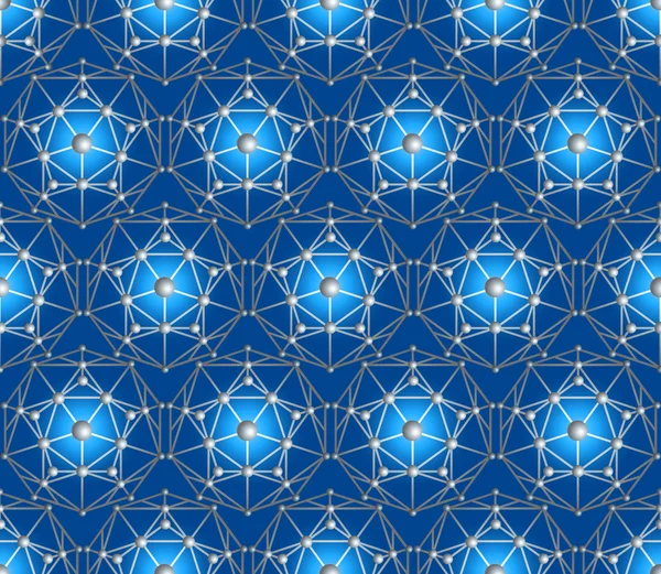 Dikişsiz vektör çokgen pentagon arka plan — Stok Vektör