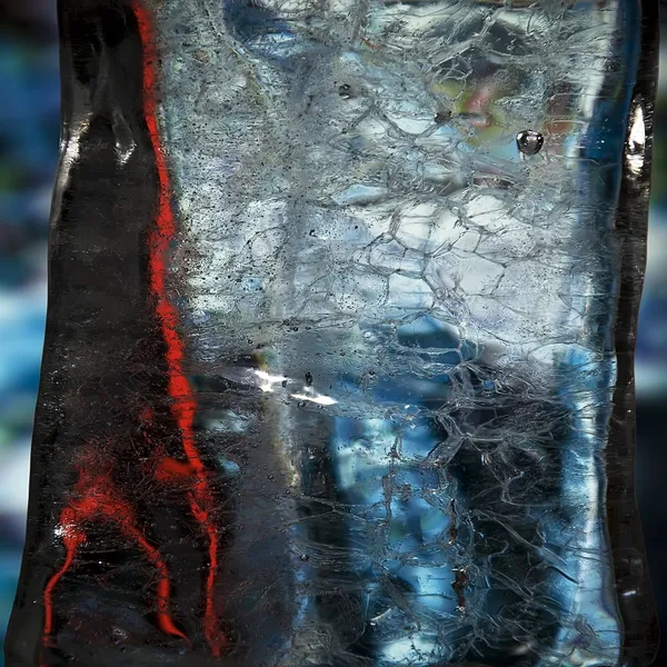融化的冰 反光背景纹理 — 图库照片