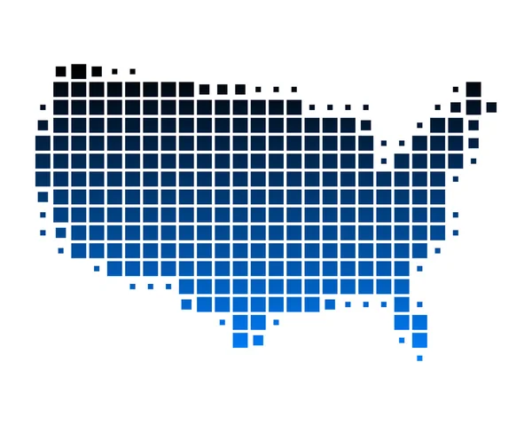 Karte der Vereinigten Staaten von Amerika — Stockfoto