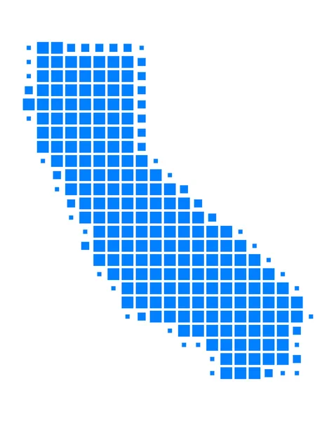 stock image Detailed and accurate illustration of map of California