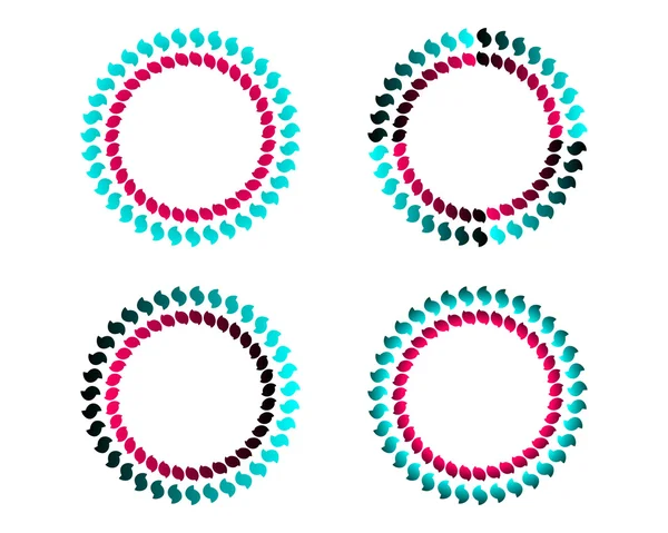 Barevné kruhy — Stock fotografie