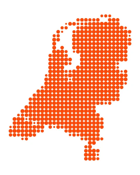 Mapa dos Países Baixos — Fotografia de Stock