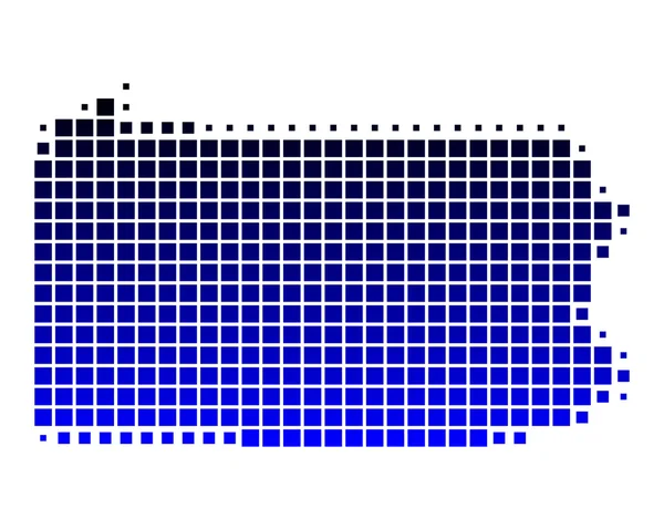 stock image Map of Pennsylvania