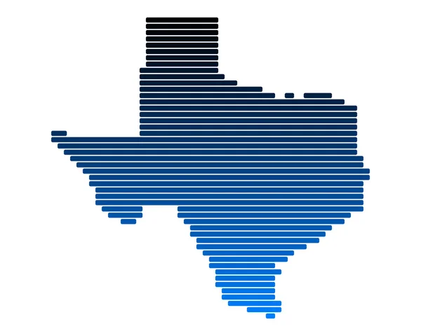 O mapa de Texas — Fotografia de Stock