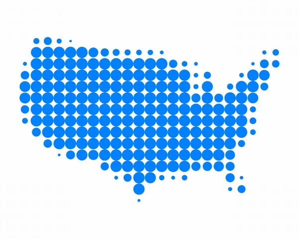 Mapa dos EUA — Fotografia de Stock