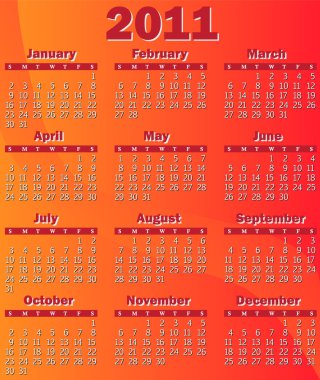 kalender voor 2011