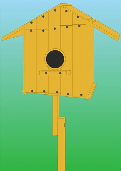House for the birds. — Stock Vector