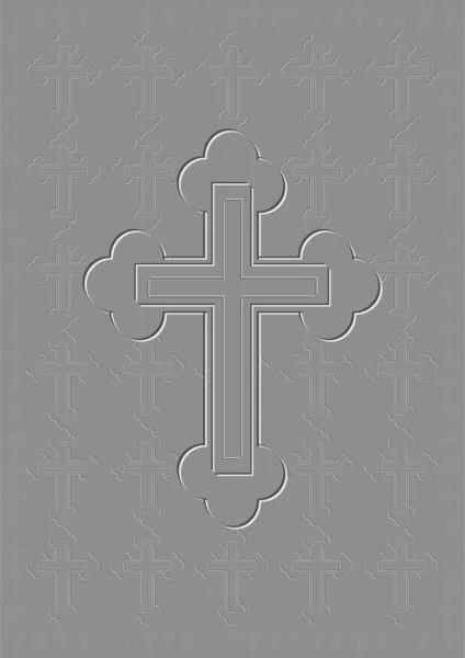Croix extrudée . — Image vectorielle