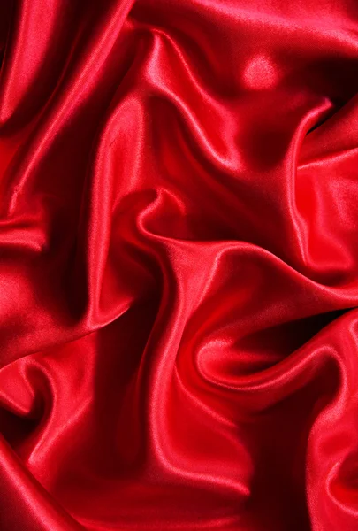 Sileä tyylikäs punainen silkki — kuvapankkivalokuva