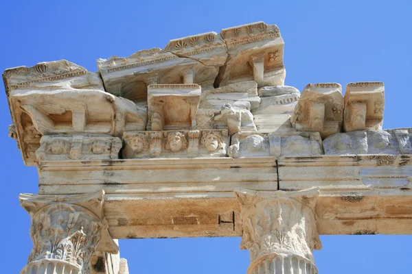 Turkey. Side. Ruins of a temple of Apollo — Stock Photo, Image