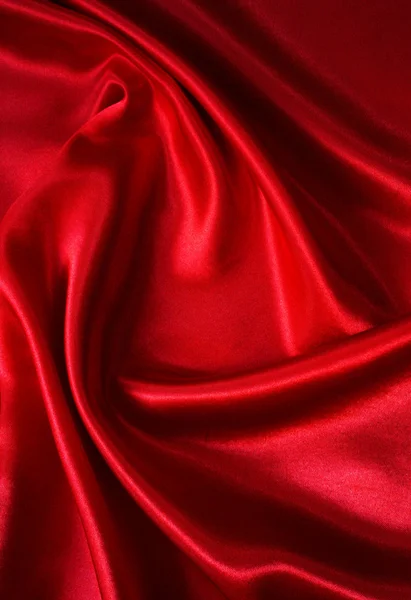 Glatt, elegant rød silke – stockfoto