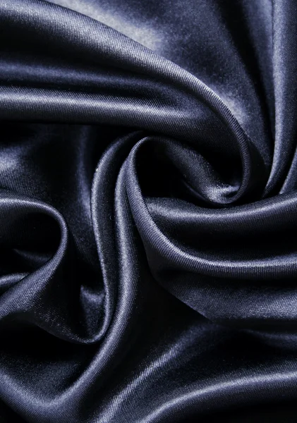 Smooth elegant black silk — Stock Photo, Image