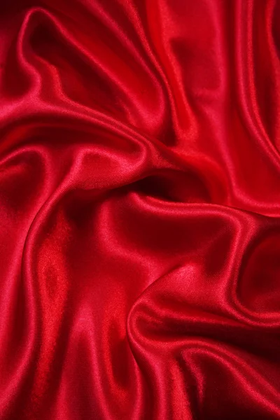 Seda roja elegante lisa como fondo —  Fotos de Stock