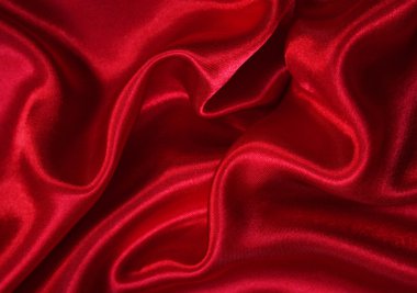 Smooth elegant red silk as background clipart