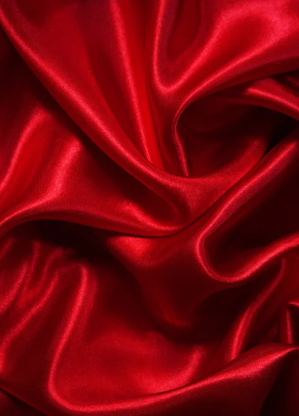 滑らかなエレガントな赤い絹の背景として — ストック写真