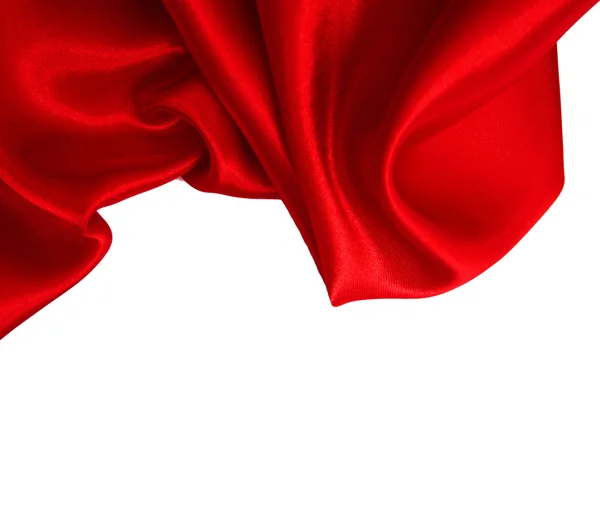 stock image Smooth Red Silk as background