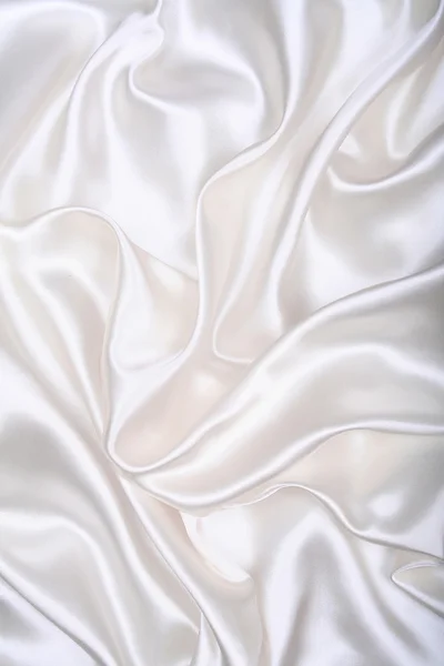 Seda blanca elegante lisa como fondo —  Fotos de Stock