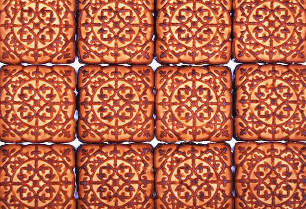 Süße Kekse als Hintergrund — Stockfoto