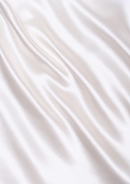 Seda blanca elegante lisa como fondo de boda — Foto de Stock