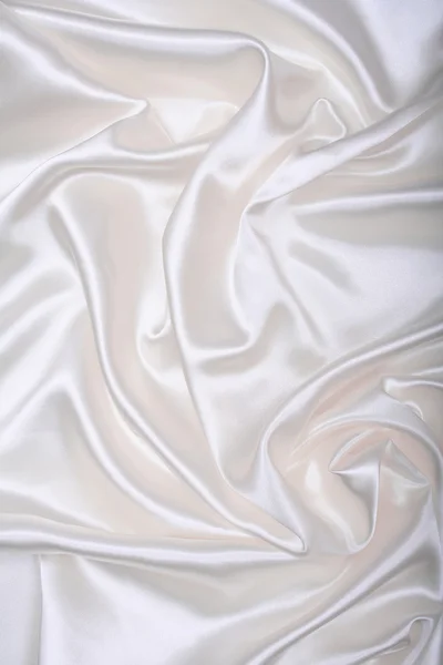 Seda branca elegante lisa — Fotografia de Stock
