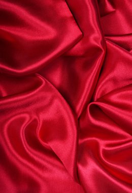 Smooth elegant red silk as background clipart