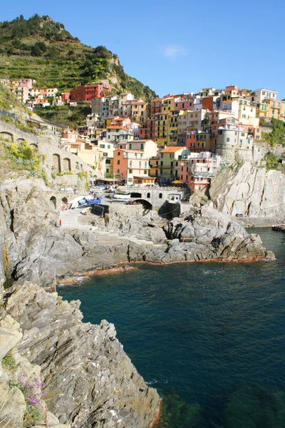 意大利。五渔村渔村区域。manarola 村 — 图库照片