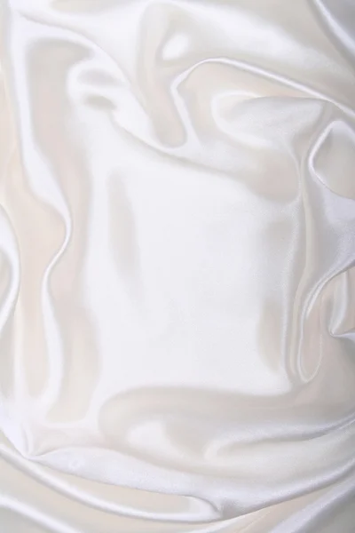 Gladde elegante witte zijde — Stockfoto