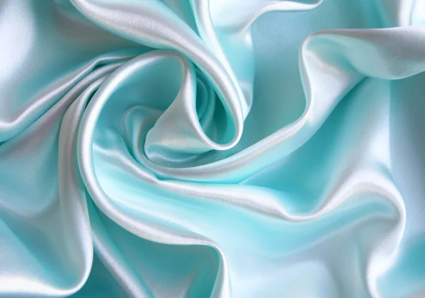 Glatte Elegante Blaue Seide Als Hintergrund — Stockfoto