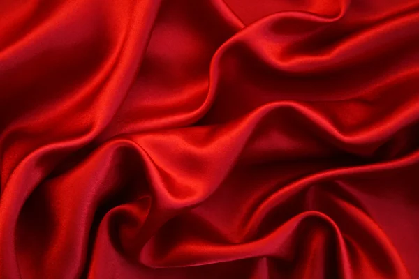 Smooth Red Silk as background Stock Picture