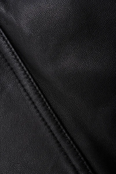 Poche sur la texture en cuir noir peut utiliser comme fond — Photo