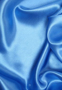 Smooth elegant blue silk can use as background clipart