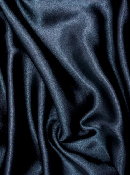 Λείο Κομψό Μαύρο Μετάξι Μπορεί Χρησιμοποιηθεί Φόντο — Φωτογραφία Αρχείου
